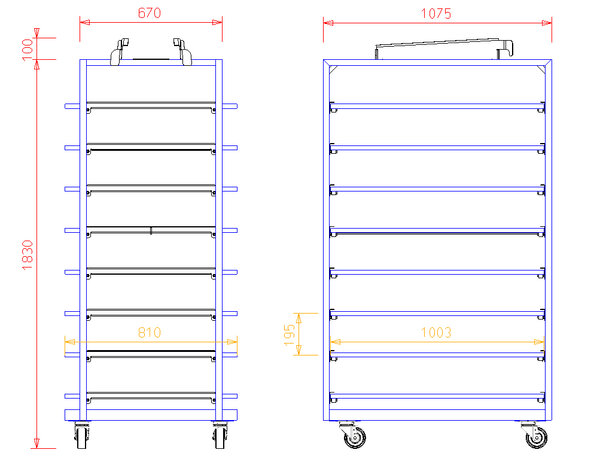 Blikkenwagen Hein LR108H - 8 etages