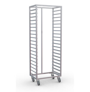 Platenwagen RVS 40x60 - 20 etages (dwars)